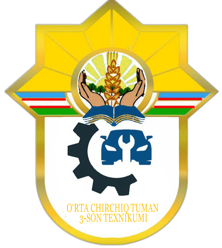 O'rta Chirchiq tuman 3-son texnikumi logotipi